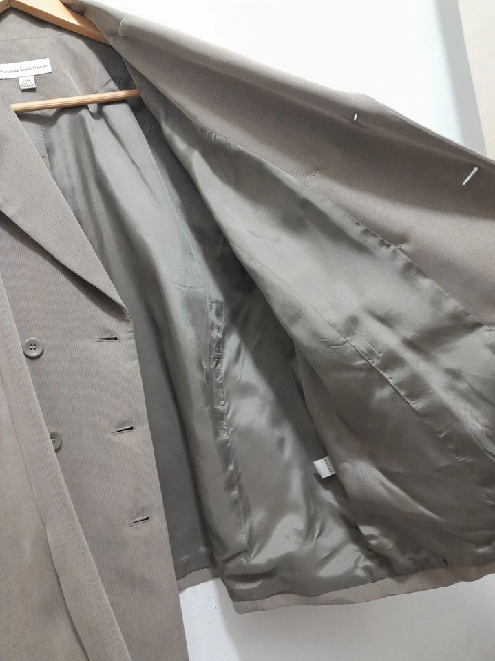 De Colección Amanda Smith Doble Pecho Hipster Traje de Carrera Chaqueta Talla 18W Blazer  Foto 4 de 4