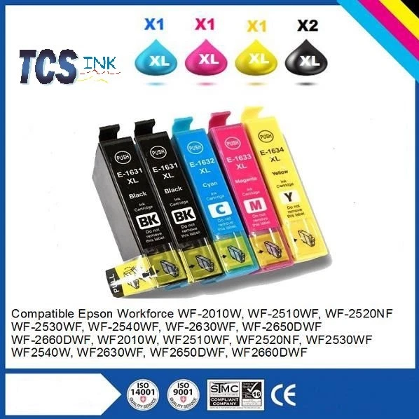 K2PRINT Pack cartouches encre NON OEM EPSON WorkForce WF série 16XL = T1631 à 1634