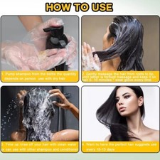 Hair Dye Shampoo 3 in 1 for Gray Hair Herbal Ingredients Natural Shampoo Hair...