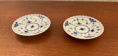 2 Royal Copenhagen Musselmalet  Halbspitze Konfektschälchen 612 1. Wahl Rarität