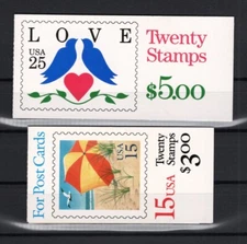 US Stamps- booklets- 2 varieties (G402)