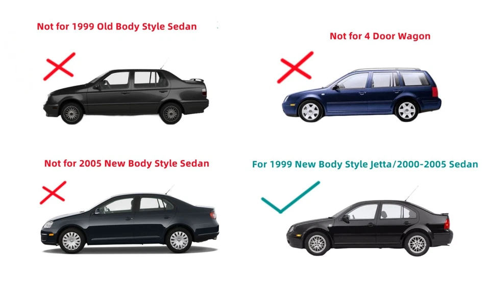 Heated Rear Window Back Glass For Volkswagen Sedan 1999 Jetta New/00-05 Jetta - Image 4 of 4