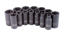 Sunex 3328 Sunex 3328 3/8-Inch Drive Metric Mid-Depth Impact Socket Set