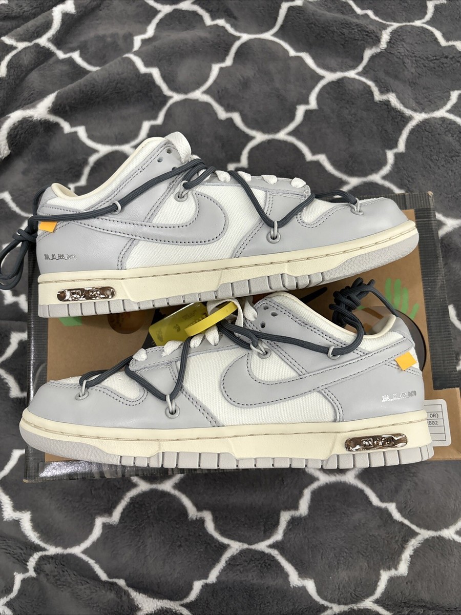 off-white Nike Dunk Low グレー/ホワイト Off-white X Dunk Low Lot 41 Size 6.5 | eBay
