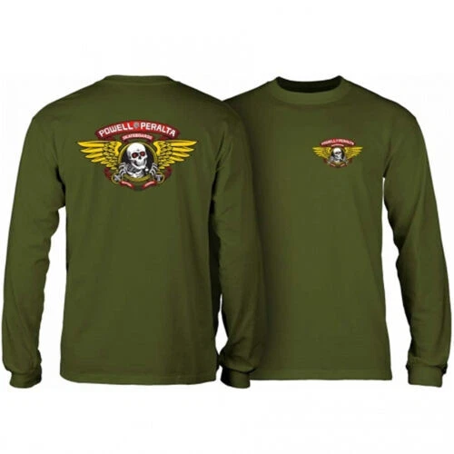 Long Sleeve Regular Size Powell Peralta Shirts for Men