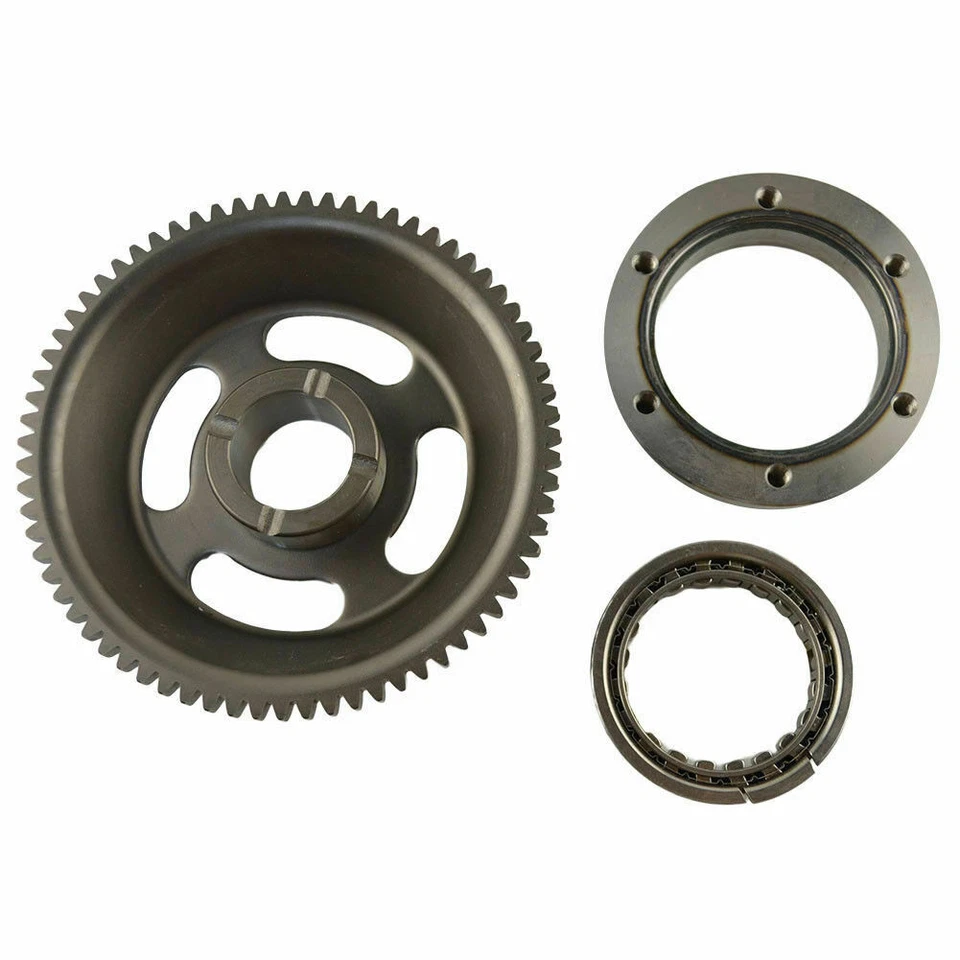 Conjunto de cojinete de engranaje Sprag de embrague de arranque unidireccional para Yamaha YBR250 XT250 XG250 Foto 3 de 4