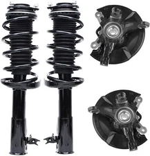 Front Steering Knuckles Wheel Hub Bearing Struts Kit for 2006 - 2011 Honda Civic