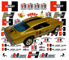 Hurst 1:64, 1:43, 1:32, 1:24 water slide decals for Hot Wheels, Slot Car models
