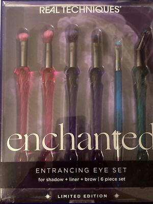   Real Techniques ~ 6PC Enchanted Entrancing Eye Makeup Brush Set ~ NEW In Box!