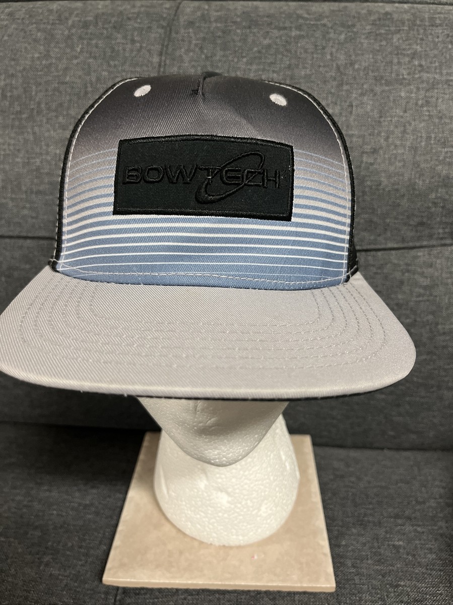 Bowtech Archery BLACK LOGO Mesh -Adjustable Hat Cap Flat Bill Bow