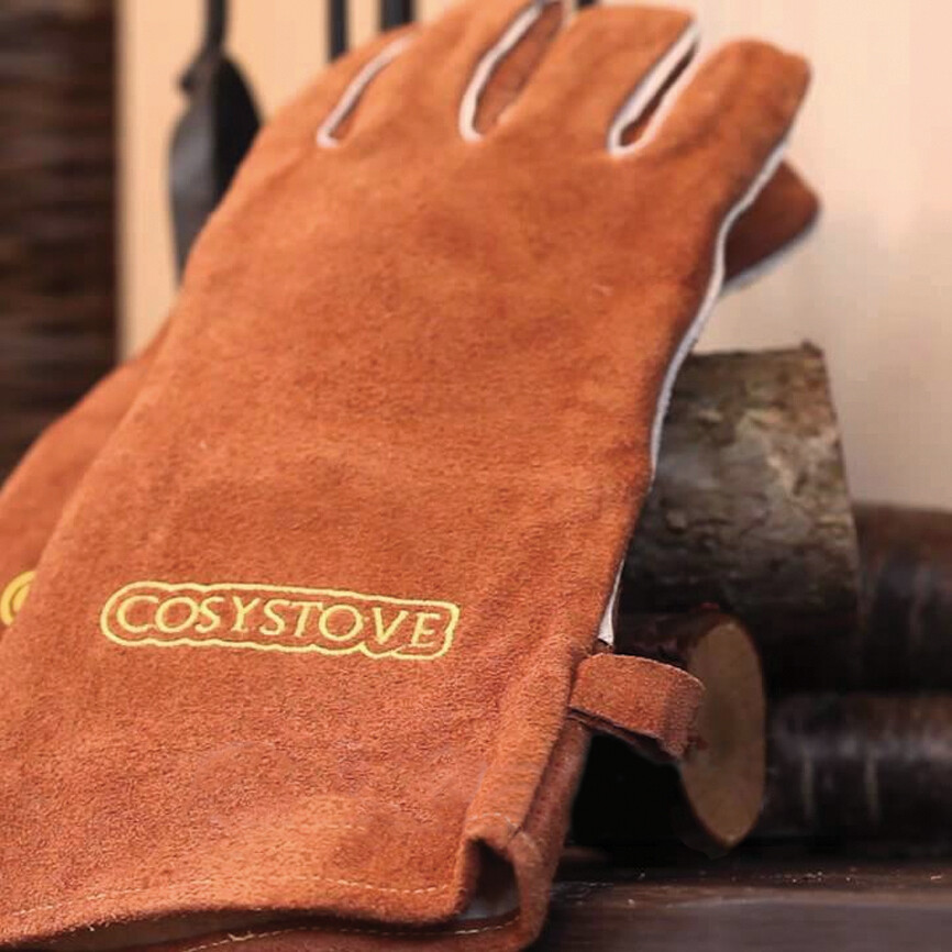 Cosystove Stove Gloves Woodburning Heat Resistant Burner Gauntlets Pair