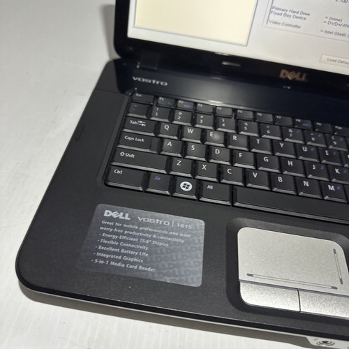 Dell Vostro 1015 15" Laptop Core 2 Duo T6570 2gb Ram No Drives Boots Bios - Picture 2 of 10