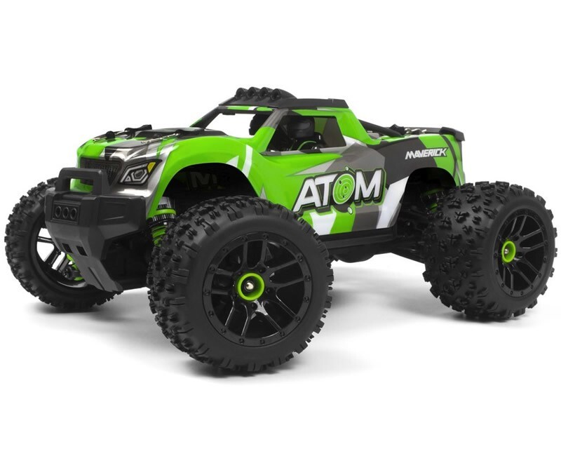 Maverick ATOM Electric Monster Truck 4WD 1:18 RTR Verde 150503 modellismo