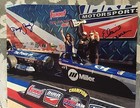 Elaine Larsen & Paige Sanchez Signed IHRA 8 X 10 Photo Jet Drag Racing