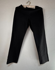 IC By Connie K Women's Stretchable Pull-On Mid-Rise Cropped Pants Black Small