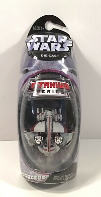 Star Wars Titanium Series Clone Swamp Speeder carded boxed die cast vehicle