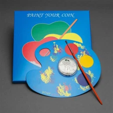 WHOLESALE LOT of 10 - 2014 $5 Paint Your Coin: First Love - Sterling Silver Coin