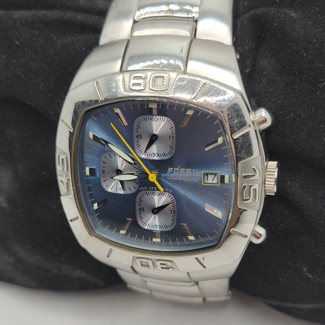 Fossil Blue Speedway CH2369 Date Watch 