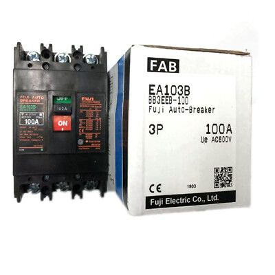 NEW Fuji EA103B Circuit Breaker 100A 3P