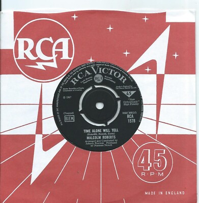 Malcolm Roberts:Time alone will tell/Maria:UK RCA:1967