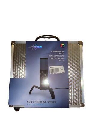 uRage Streaming Gaming Mikrofon Stream 750 HD Illuminated HD USB Mic Schwarz