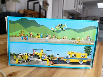 Playmobil 3246 Avion Biplan Pegasus – Boîte Système Vintage Avec Figurines Klicky