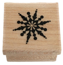 Inkadinkdo Rubber Stamp Snowflake Snow Winter Christmas Card Making Gift Tag
