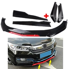 Front Bumper Lip Splitter Spoiler Body Kit + Side Skirt For Honda Accord T