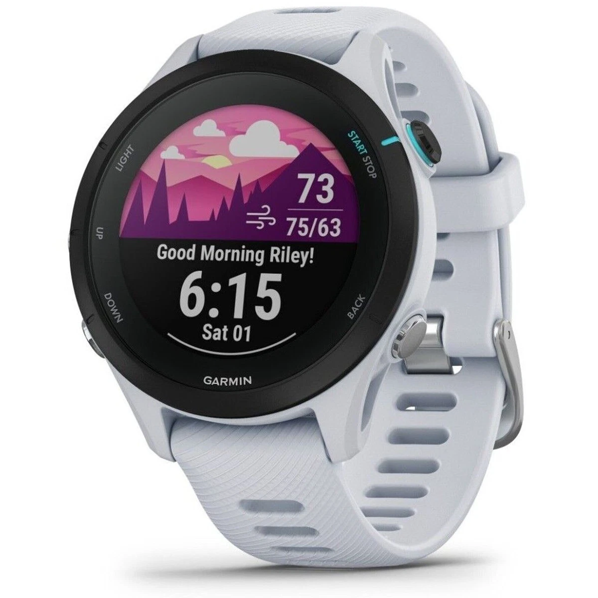 Garmin 010 02641 23 Forerunner 255S Music Whitestone Smartwatch