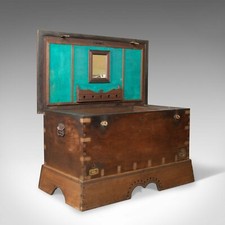 Antique Dowry Chest, Burmese, Teak, Trunk, 19th Century, Circa 1890