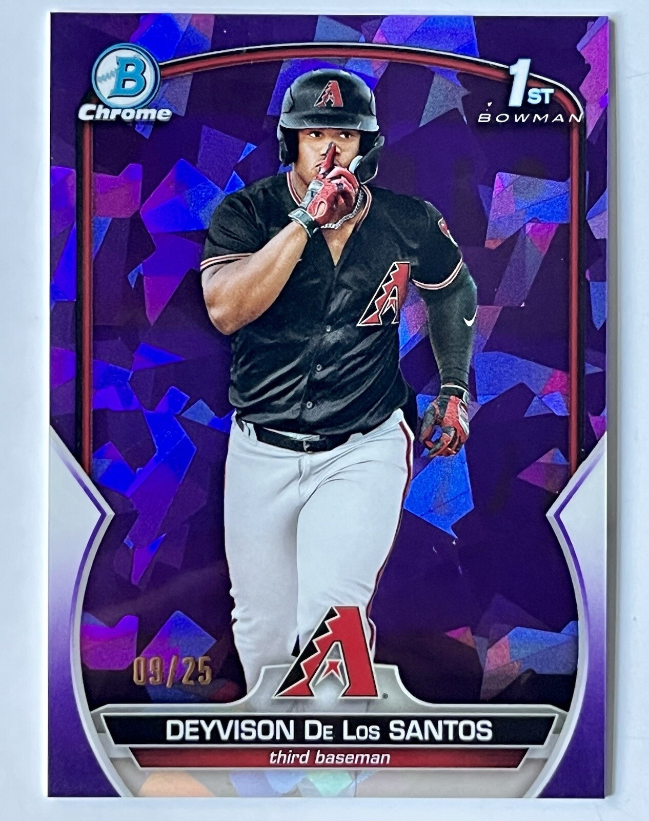 2023 Bowman Chrome Sapphire #BCP-116 Deyvison De Los Santos PURPLE /25 SP