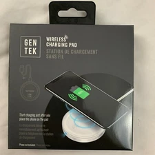 A BRAND NEW,  UN-OPENED GEN TEK WIRELESS CHARGING PAD FOR YOUR MOBILE PHONE FAST