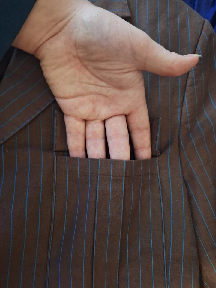 Traje Baron Boutique 10th Doctor Who Marrón a Rayas Foto 3 de 4