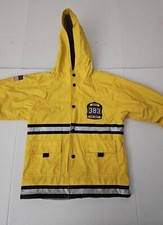 WESTERN CHIEF KID'S FIREMAN RAINCOAT JACKET WITH HOODED SIZE 6