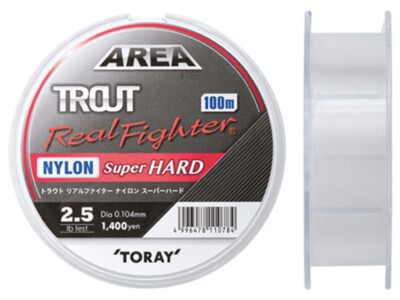 NEU Toray Area Trout Real Fighter Nylon Super Hard 100m Monofile Schnür