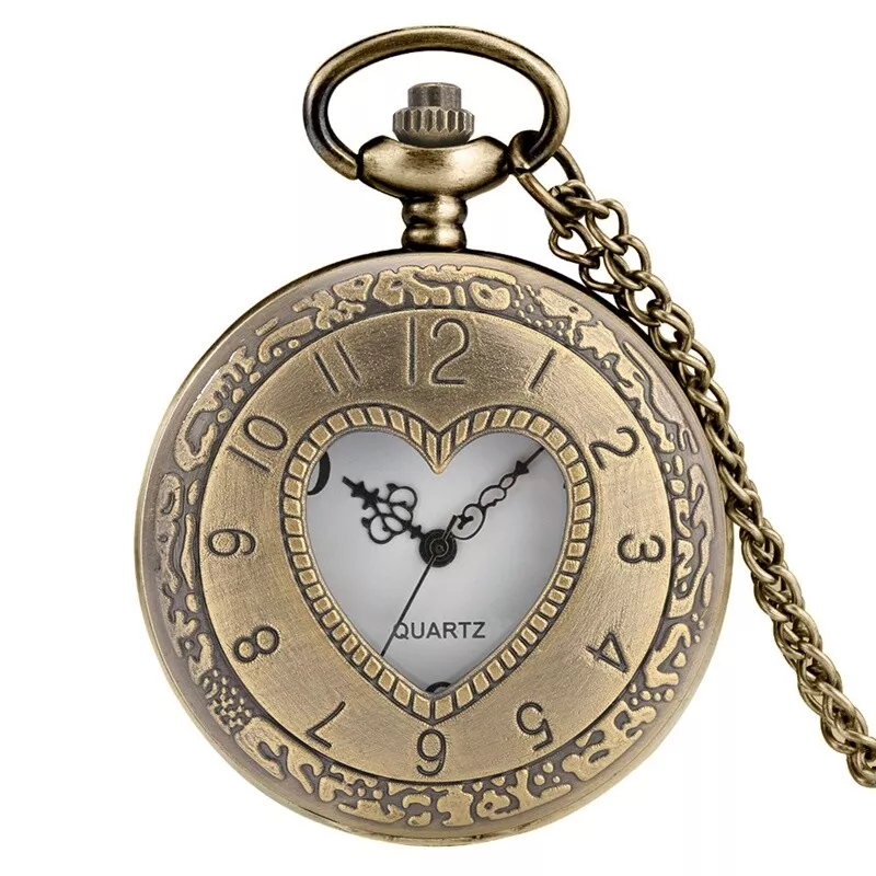 Heart fob watch top