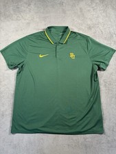 Baylor Bears Golf Shirt Mens XXL Polo Nike DriFit Performance Green University
