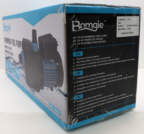 BOMGIE Dual Speed Pool Pump 5200GPH, In/Above Ground 1.2 HP - SPX-1206AD New - Picture 3 of 8