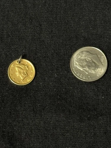 1851 liberty head one dollar gold coin