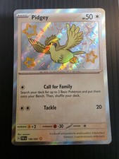 Pidgey Holo Shiny Rare SV: Paldean Fates 196/091 NM on eBay