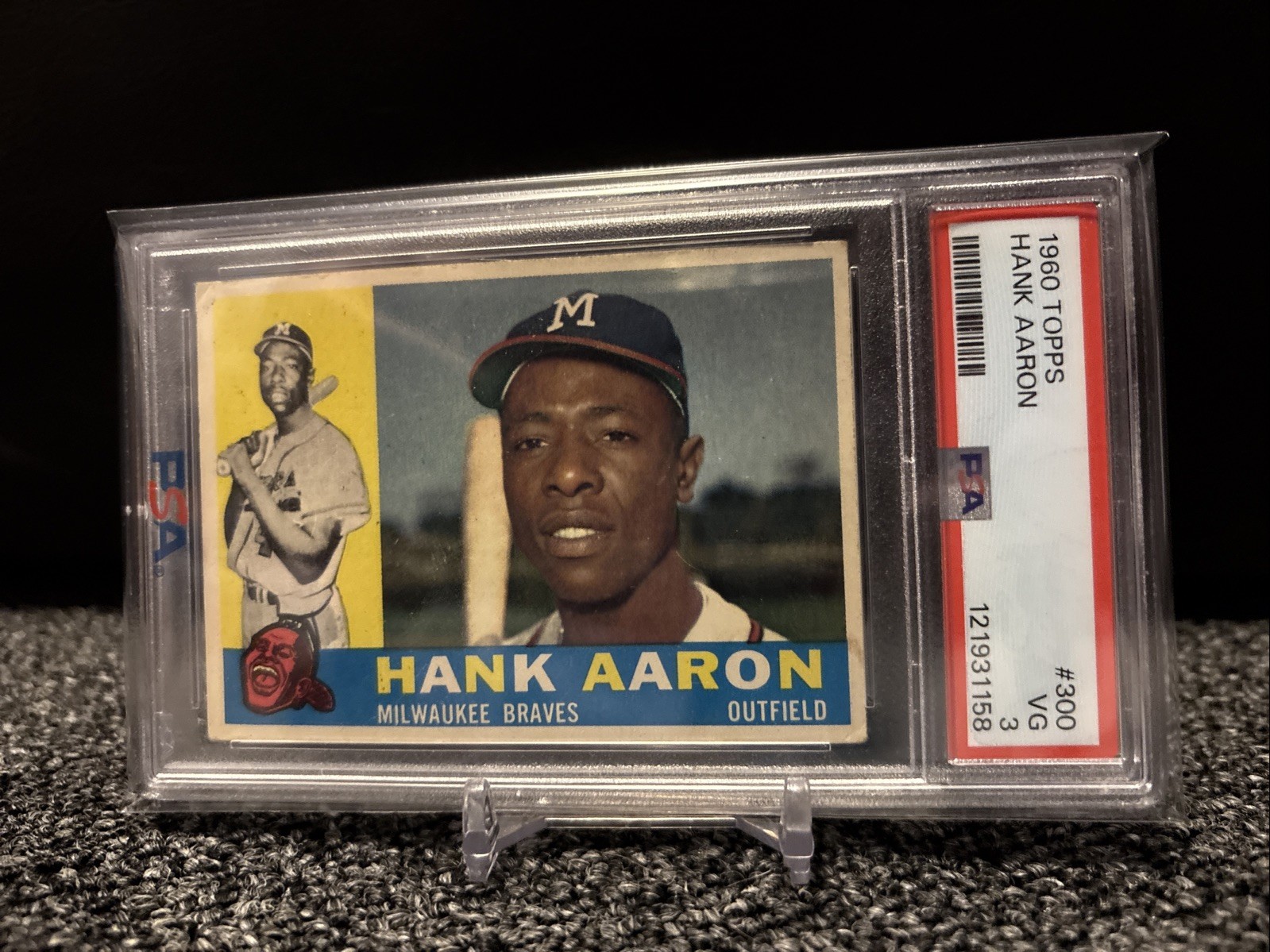 1960 Topps - Hank Aaron #300 PSA 3 Fresh Slab