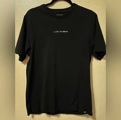 Pull&Bear Black Tee with Text