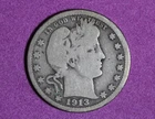 1913-Barber Quarter!! #P33838