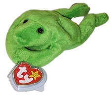 NM* Ty Beanie Baby LEGS the Frog 9" (PVC Pellets) NMWMT Plush Stuffed Animal Toy