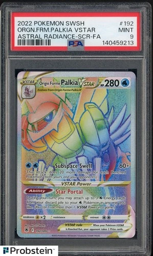 2022 Pokemon SWSH Astral Radiance Secret #192 FA Origin Forme Palkia VSTAR PSA 9