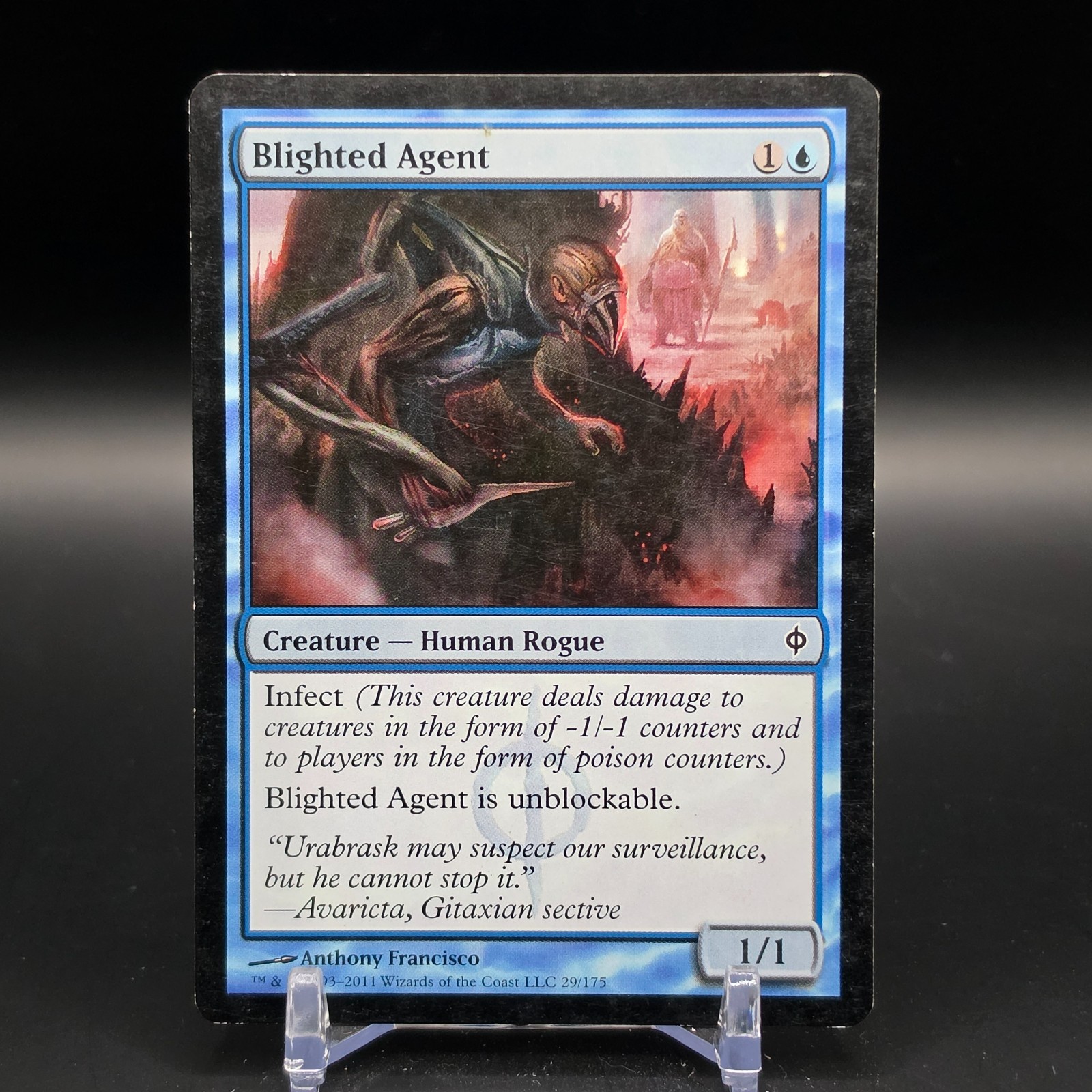MTG - Blighted Agent - 29 - MP - New Phyrexia - REGULAR