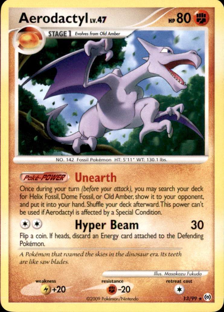 Aerodactyl 13/99 Rare Arceus Pokemon Near Mint