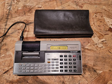 Vintage Sharp EL-7001 Memowriter Printing Portable Calculator Powers on AS-IS