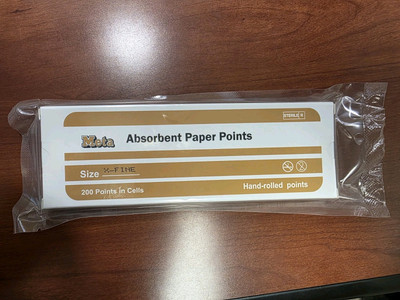 Dental Endo ABSORBENT PAPER Points CELL Pack EXTRA COARSE Meta, 200/Pk