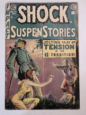 Shock SuspenStories #17 G/VG E.C. George Evans 1954 Pre-Code Golden Age Horror